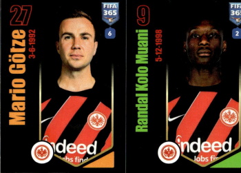 Mario Gotze / Ranndal Kolo Muani Eintracht Frankfurt samolepka Panini FIFA 365 2024 #258
