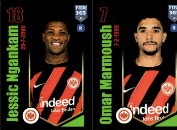 Jessic Ngankam / Omar Marmoush Eintracht Frankfurt samolepka Panini FIFA 365 2024 #259