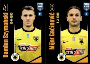 Damian Szymanski / Mijat Gacinovic AEK Athens samolepka Panini FIFA 365 2024 #271