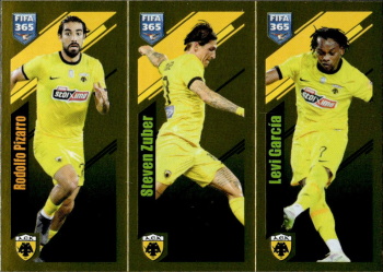 Rodolfo Pizarro / Steven Zuber / Levi Garcia AEK Athens samolepka Panini FIFA 365 2024 #273