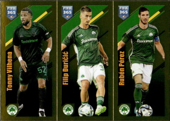 Tonny Vilhena / Filip Duricic / Ruben Perez Panathinaikos FC samolepka Panini FIFA 365 2024 #283