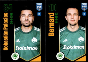 Sebastian Palacios / Bernard Panathinaikos FC samolepka Panini FIFA 365 2024 #288