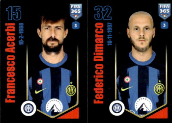 Francesco Acerbi / Federico Dimarco Internazionale Milano samolepka Panini FIFA 365 2024 #298