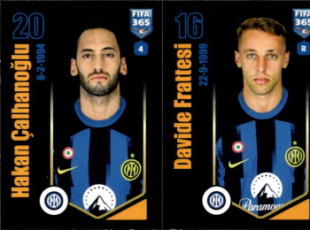 Hakan Calhanoglu / Davide Frattesi Internazionale Milano samolepka Panini FIFA 365 2024 #304
