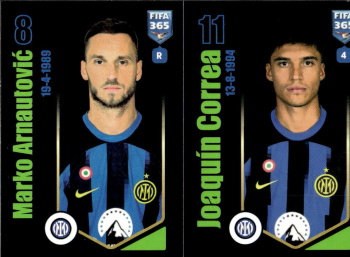 Marko Arnautovic / Joaquin Correa Internazionale Milano samolepka Panini FIFA 365 2024 #306
