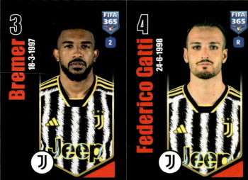 Bremer / Federico Gatti Juventus FC samolepka Panini FIFA 365 2024 #313