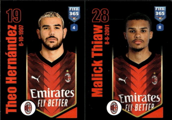 Theo Hernandez / Malick Thiaw A.C. Milan samolepka Panini FIFA 365 2024 #346