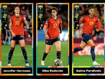 Jennifer Hermoso / Alba Redondo / Salma Paralluelo Spain samolepka Panini FIFA 365 2024 FIFA Women's World Cup 2023 #427
