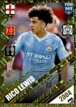 Rico Lewis - Rising Stars Manchester City samolepka Panini FIFA 365 2024 Football Inspiration #429