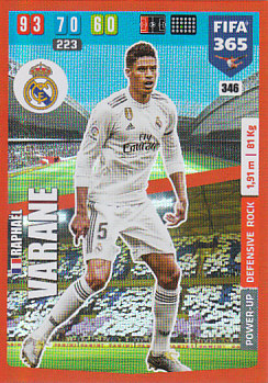 Raphael Varane Real Madrid 2020 FIFA 365 Defensive Rock #346