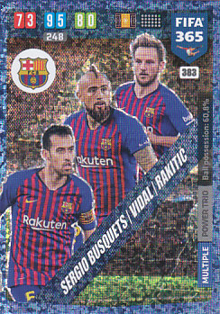 Sergio Busquets / Arturo Vidal / Ivan Rakitic FC Barcelona 2020 FIFA 365 Power Trio #383