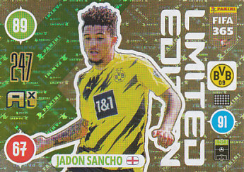 Jadon Sancho Borussia Dortmund 2021 FIFA 365 Limited Edition #LE-JS