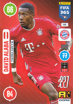 David Alaba Bayern Munchen 2021 FIFA 365 #99