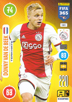 Donny van de Beek AFC Ajax 2021 FIFA 365 #181