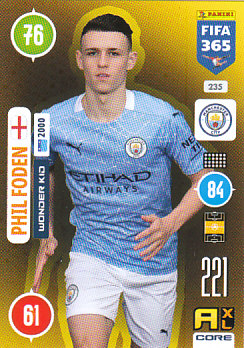 Phil Foden Manchester City 2021 FIFA 365 Wonder Kid #235