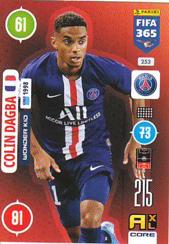 Colin Dagba Paris Saint-Germain 2021 FIFA 365 Wonder Kid #253