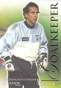 Jose Francisco Cevallos Ecuador Futera World Football 2010/2011 #411