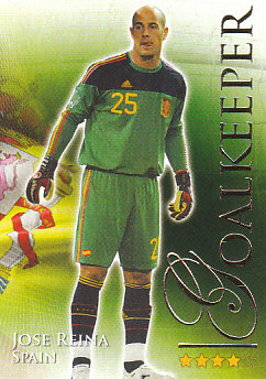 Pepe Reina Spain Futera World Football 2010/2011 #441