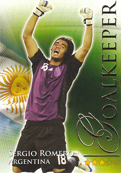 Sergio Romero Argentina Futera World Football 2010/2011 #442