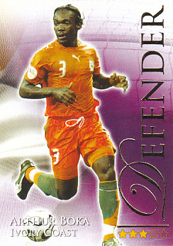 Arthur Boka Cote D'Ivoire Futera World Football 2010/2011 #464