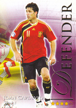 Joan Capdevila Spain Futera World Football 2010/2011 #470
