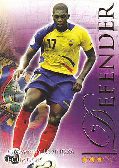 Giovanny Espinoza Ecuador Futera World Football 2010/2011 #483