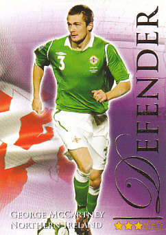 George McCartney Northern Ireland Futera World Football 2010/2011 #510