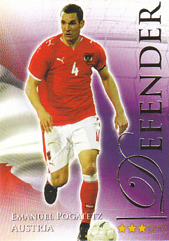 Emanuel Pogatetz Austria Futera World Football 2010/2011 #527