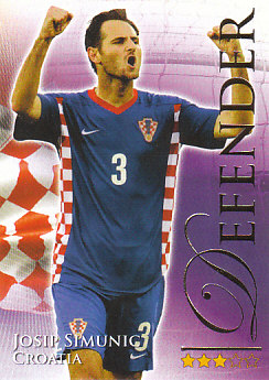Josip Simunic Croatia Futera World Football 2010/2011 #535