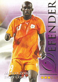 Marc Zoro Cote D'Ivoire Futera World Football 2010/2011 #550