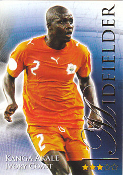 Kanga Akale Cote D'Ivoire Futera World Football 2010/2011 #552