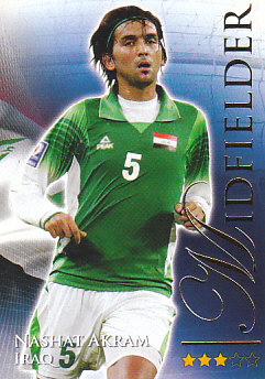Nashat Akram Iraq Futera World Football 2010/2011 #553