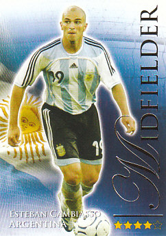 Esteban Cambiasso Argentina Futera World Football 2010/2011 #564