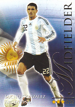 Lucho Gonzalez Argentina Futera World Football 2010/2011 #585
