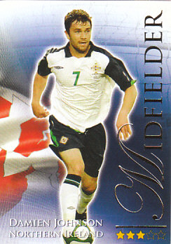 Damien Johnson Northern Ireland Futera World Football 2010/2011 #595