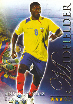 Edison Mendez Ecuador Futera World Football 2010/2011 #606