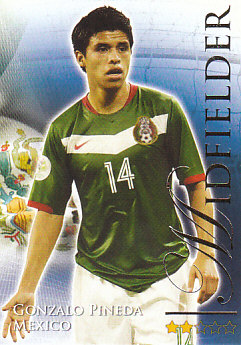 Gonzalo Pineda Mexico Futera World Football 2010/2011 #615