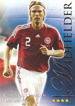 Christian Poulsen Denmark Futera World Football 2010/2011 #618