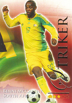 Benni McCarthy South Africa Futera World Football 2010/2011 #681