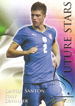 Davide Santon Italy Futera World Football 2010/2011 #737
