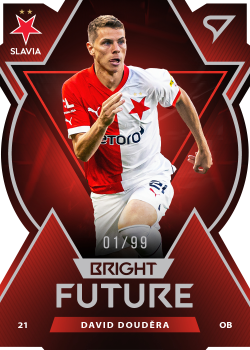 David Doudera Slavia Praha SportZoo FORTUNA:LIGA 2022/23 1. serie Bright Future /99 #BF-2