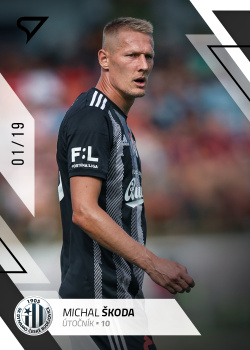 Michal Skoda Ceske Budejovice SportZoo FORTUNA:LIGA 2022/23 1. serie Black /19 #126