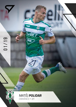 Matej Polidar Jablonec SportZoo FORTUNA:LIGA 2022/23 1. serie Black /19 #154