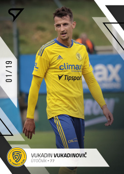 Vukadin Vukadinovic Zlin SportZoo FORTUNA:LIGA 2022/23 1. serie Black /19 #150