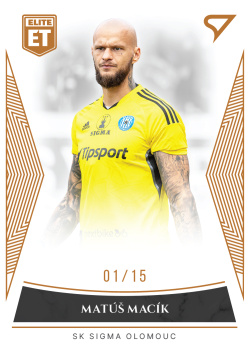 Matus Macik Sigma Olomouc SportZoo FORTUNA:LIGA 2022/23 1. serie Elite Team /15 #ET-19