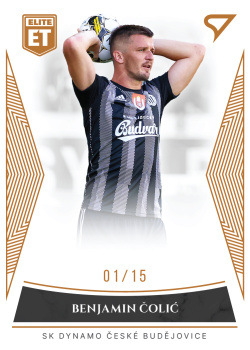Benjamin Colic Ceske Budejovice SportZoo FORTUNA:LIGA 2022/23 1. serie Elite Team /15 #ET-23