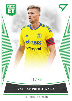 Vaclav Prochazka Zlin SportZoo FORTUNA:LIGA 2022/23 1. serie Elite Team /35 #ET-27