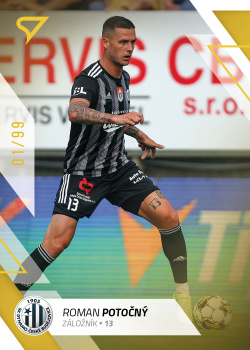 Roman Potocny Ceske Budejovice SportZoo FORTUNA:LIGA 2022/23 1. serie Gold /99 #125