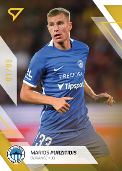 Marios Purzitidis Liberec SportZoo FORTUNA:LIGA 2022/23 1. serie Gold /99 #107