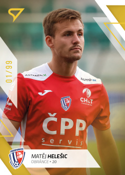 Matej Helesic Pardubice SportZoo FORTUNA:LIGA 2022/23 1. serie Gold /99 #128